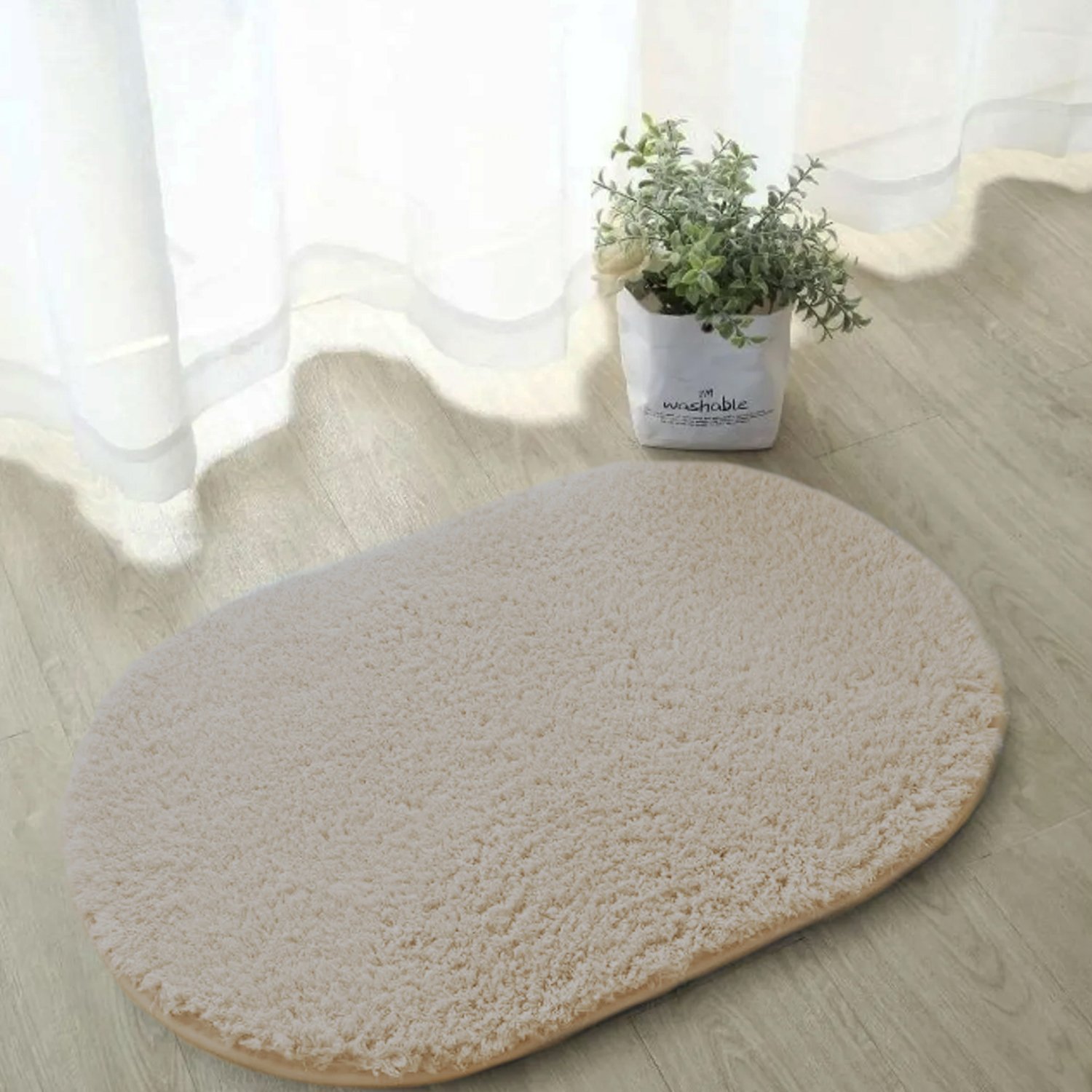 ALFOMBRA SHAGGY OVAL VISON 40X60CM - Imagen 2