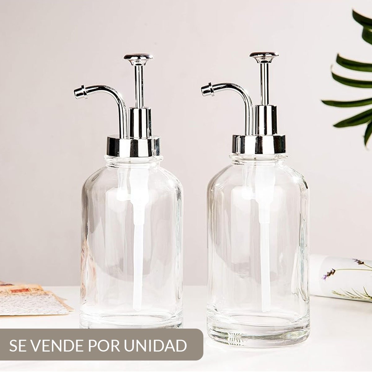 DISPENSER RETRO VINTAGE DE JABON LIQUIDO DE VIDRIO - Imagen 2