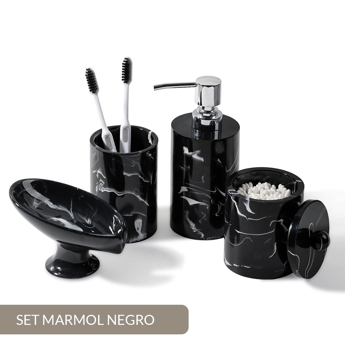 DISPENSER RESINA MÁRMOL NEGRO MARQUINA - Imagen 3