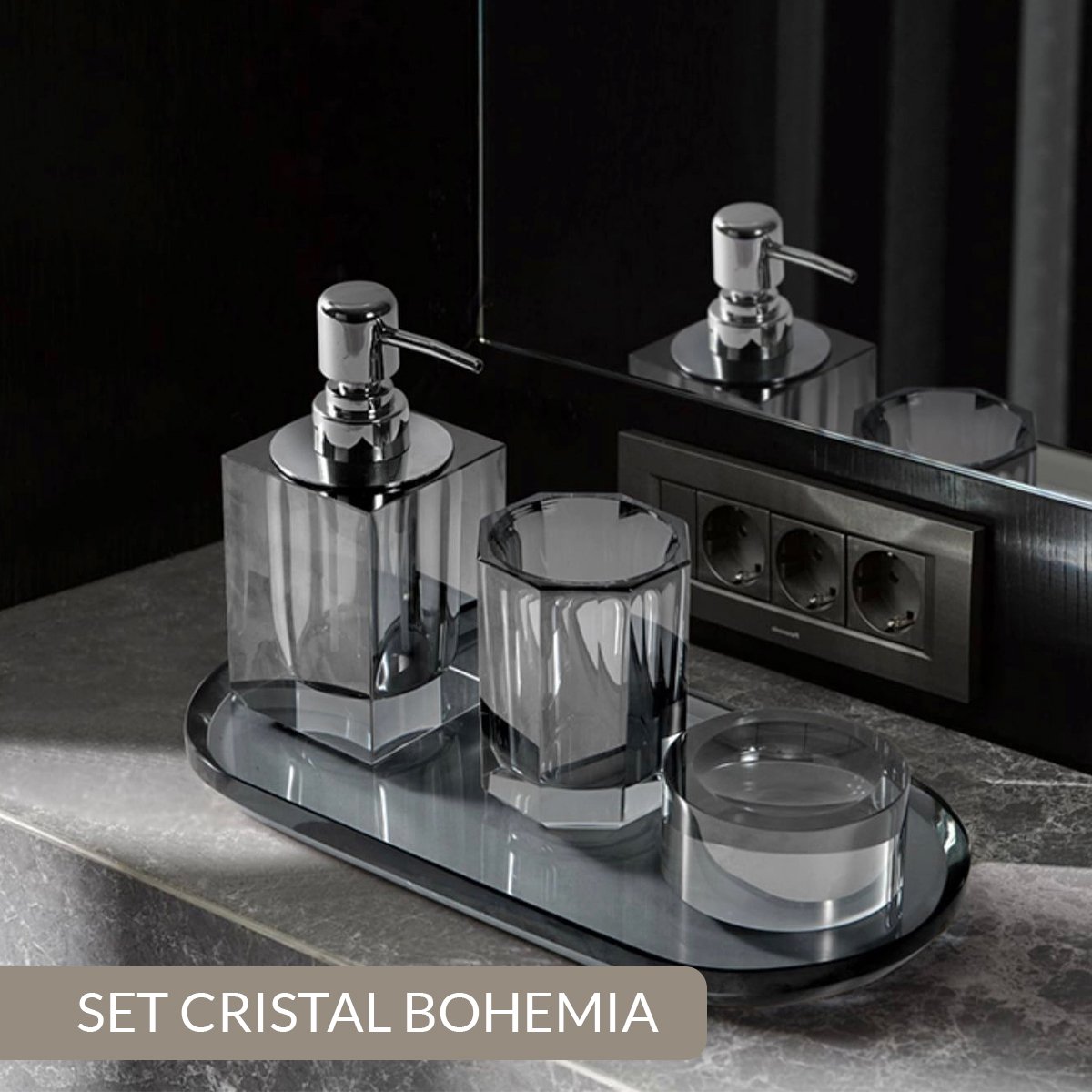 DISPENSER DE CRISTAL DE BOHEMIA - Imagen 3